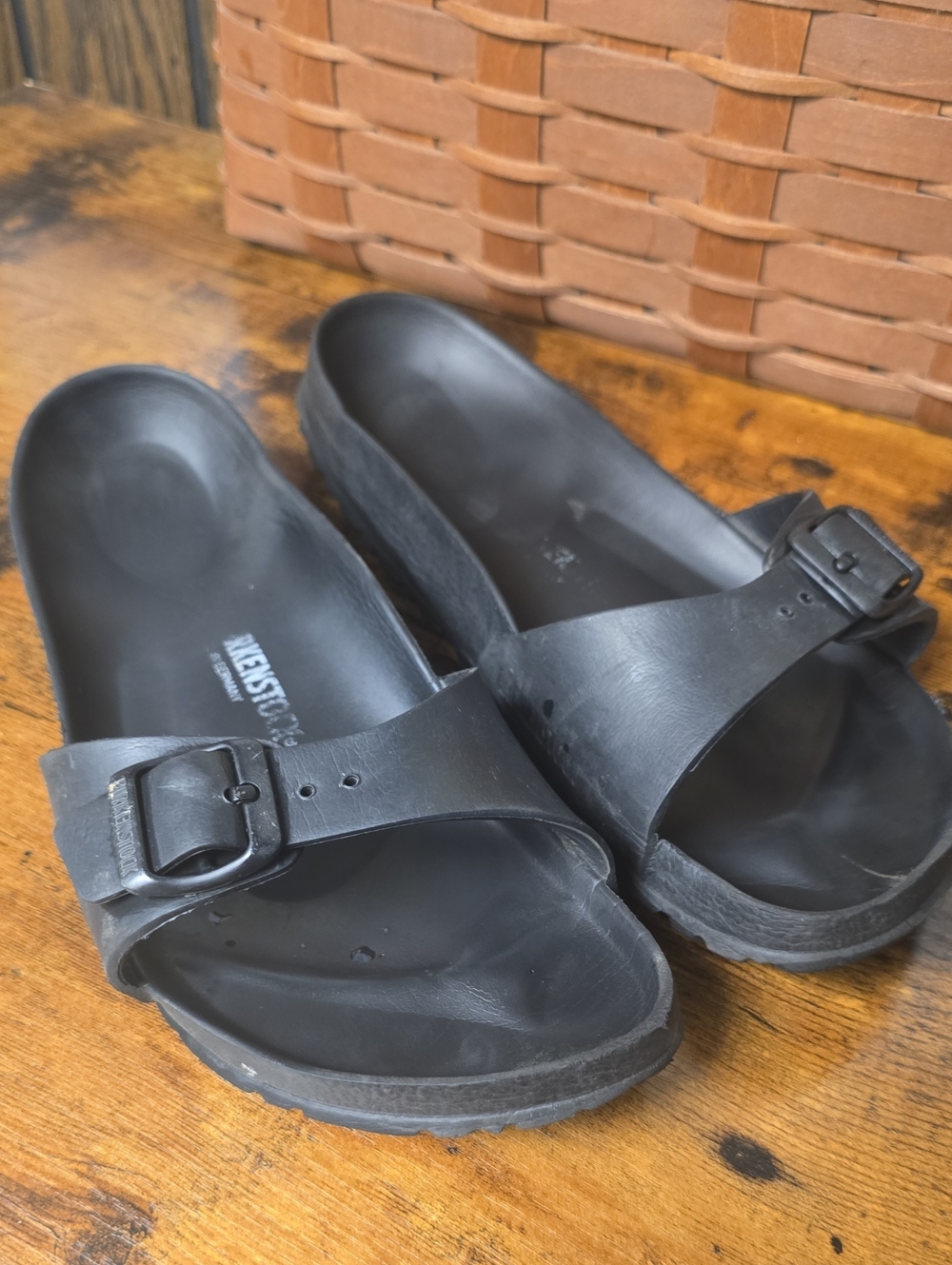 Birkenstock Women’s Black Madrid EVA Slide Sandals